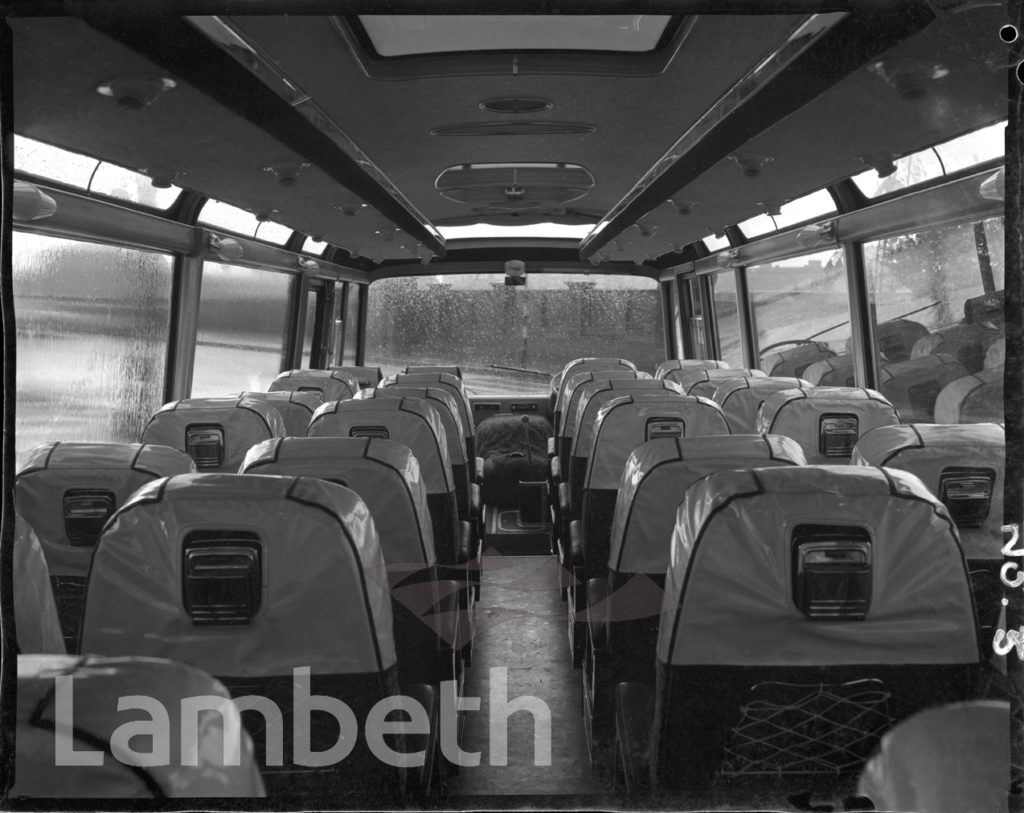 BUS INTERIOR, THOMS COACHES, BRIXTON HILL
