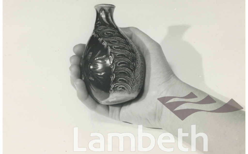 VASE BY AGNETE HOY, DOULTON, LAMBETH