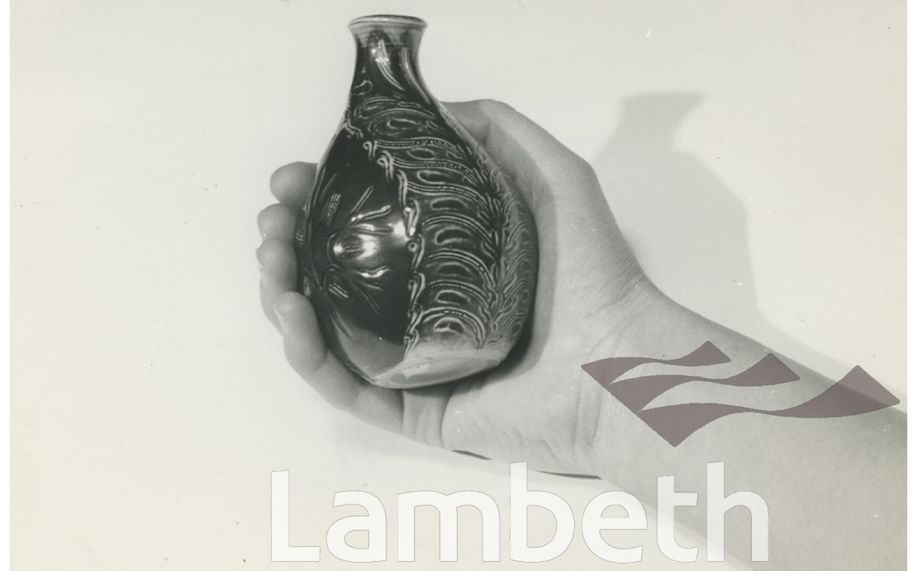 VASE BY AGNETE HOY, DOULTON, LAMBETH