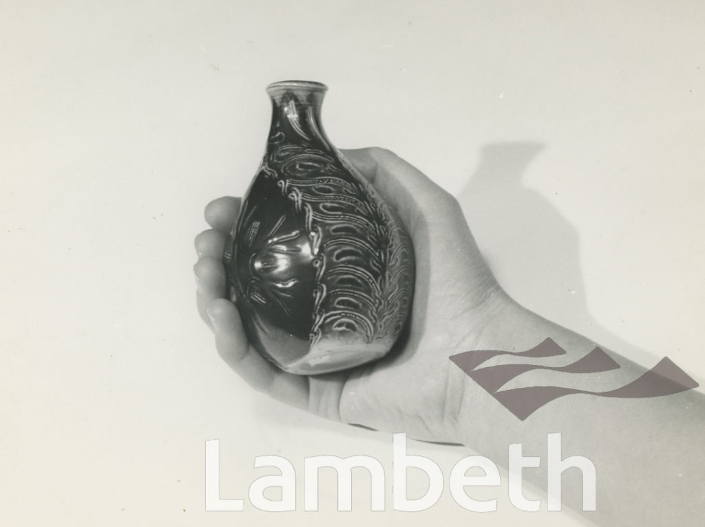 VASE BY AGNETE HOY, DOULTON, LAMBETH