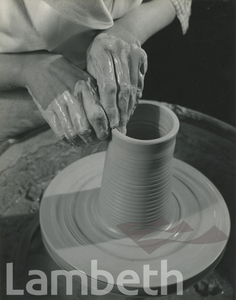 POT THROWING, DOULTON STUDIO, BLACK PRINCE ROAD, LAMBETH