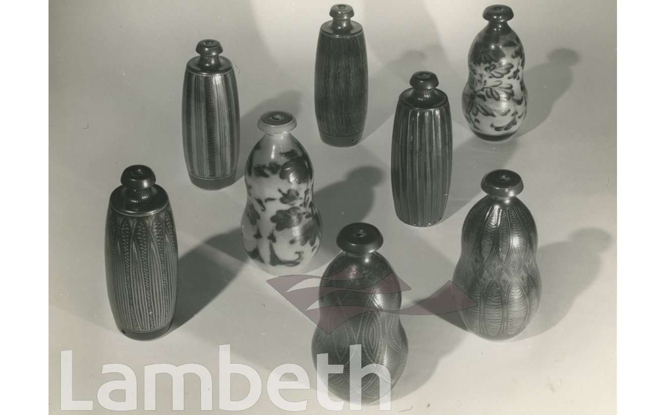 STUDIO POTTERY VASES BY AGNETE HOY, DOULTONR