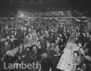 CHRISTMAS PARTY, LAMBETH MISSION, LAMBETH ROAD