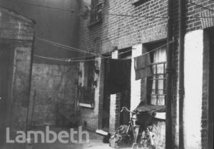 BACK YARD, LAMBETH ROAD AREA