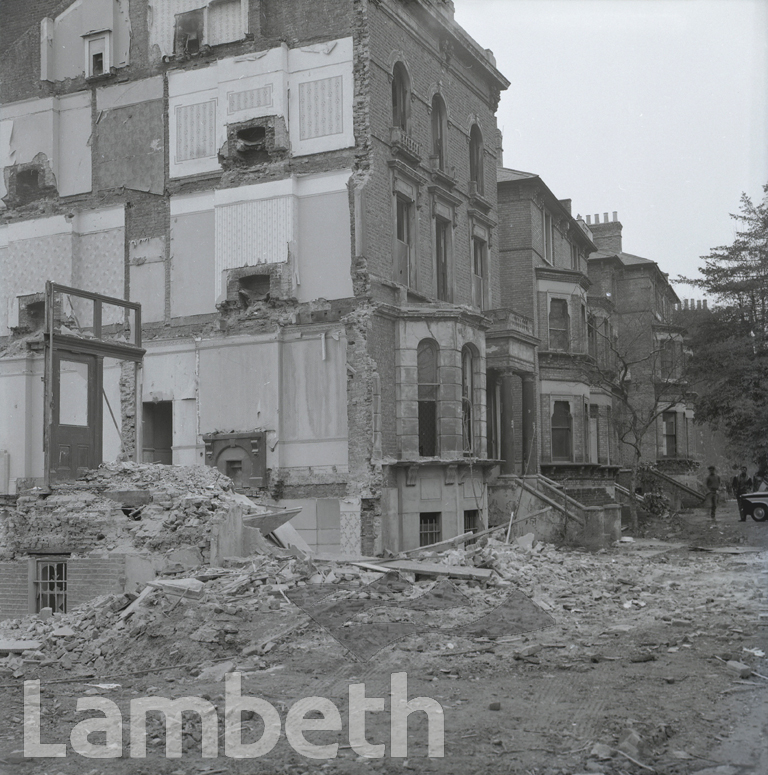 HOUSE DEMOLITION, RUSH COMMON, BRIXTON HILL