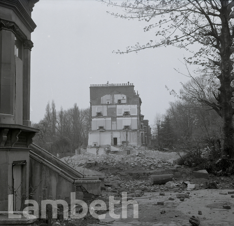 HOUSE DEMOLITION, RUSH COMMON, BRIXTON HILL