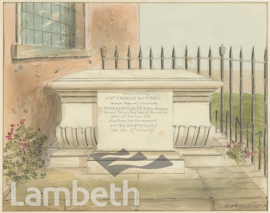 FRANCES SAINTHILL TOMB, ALL SAINTS, WANDSWORTH