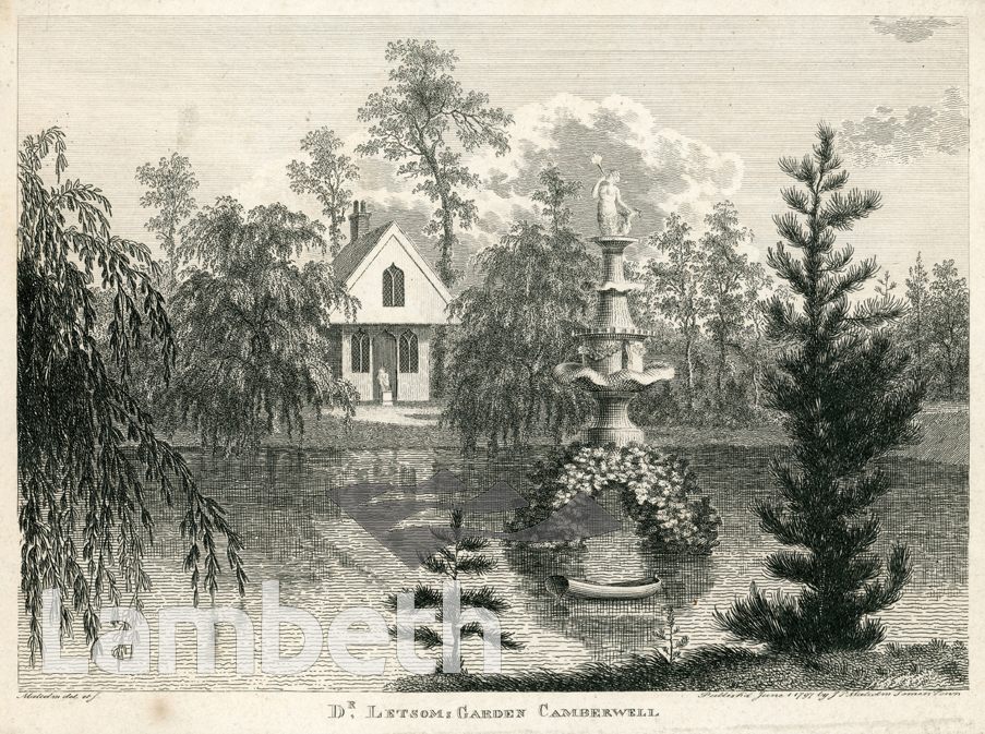 DR LETTSOM’S GARDEN, GROVE HILL, CAMBERWELL