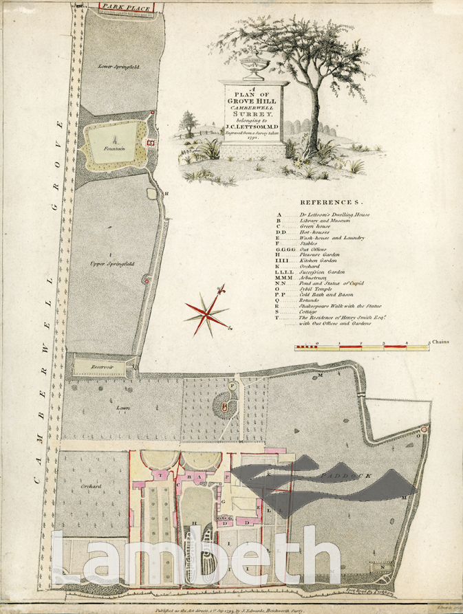 DR LETTSOM’S GARDEN, GROVE HILL, CAMBERWELL