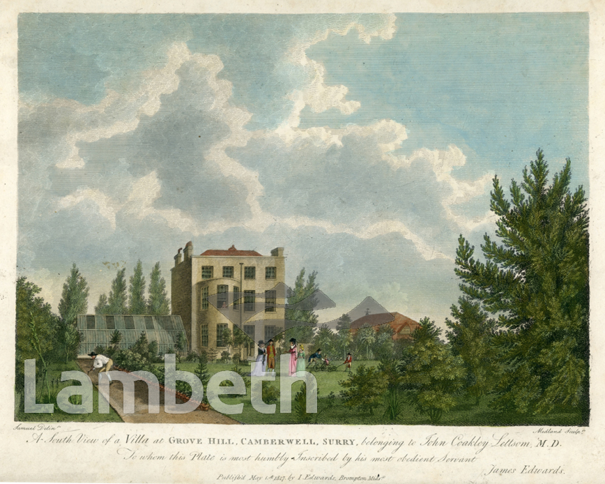 DR LETTSOM’S VILLA AT GROVE HILL, CAMBERWELL