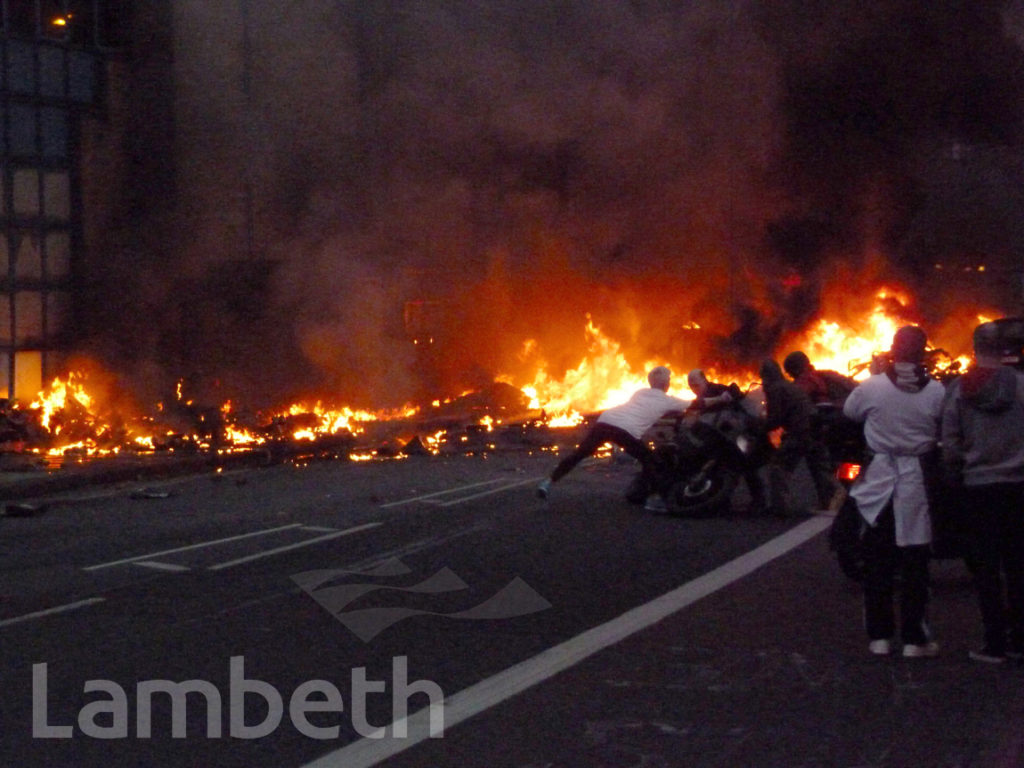 HELICOPTER CRASH, WANDSWORTH ROAD, VAUXHALL