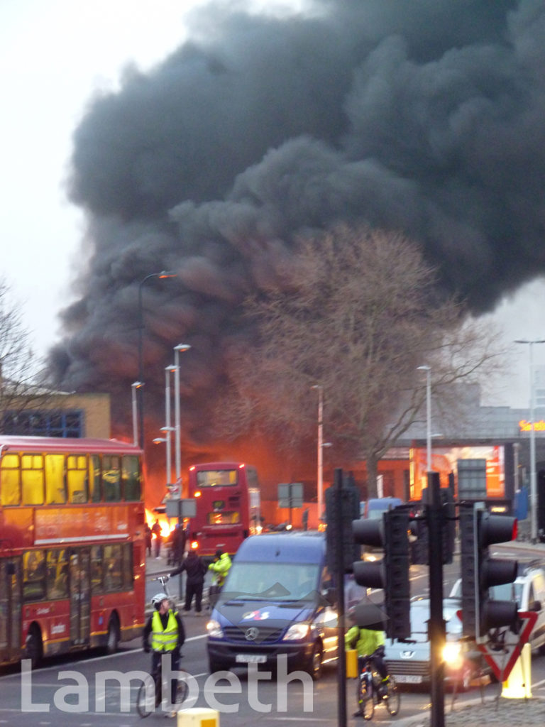 HELICOPTER CRASH SCENE, WANDSWORTH ROAD, VAUXHALL