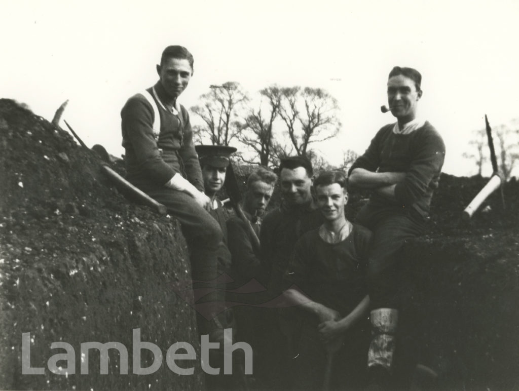 FIRST SURREY RIFLES, TRENCH CONSTRUCTION TRAINING