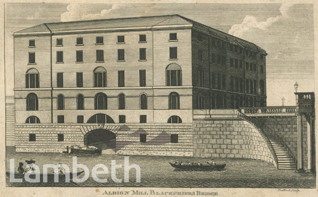 ALBION MILL, BLACKFRIARS BRIDGE, SOUTHWARK