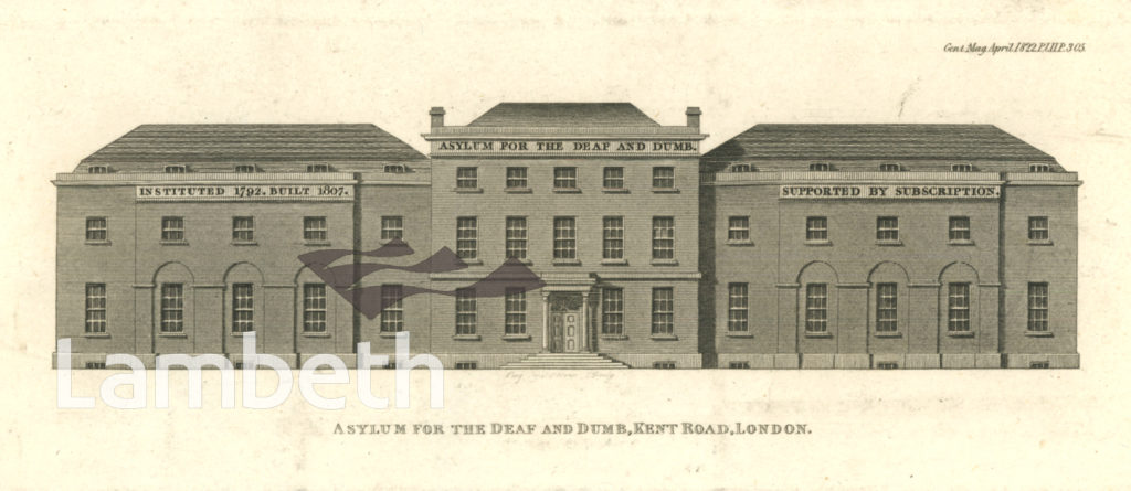 ASYLUM FOR THE DEAF & DUMB, OLD KENT ROAD, SOUTHWARK