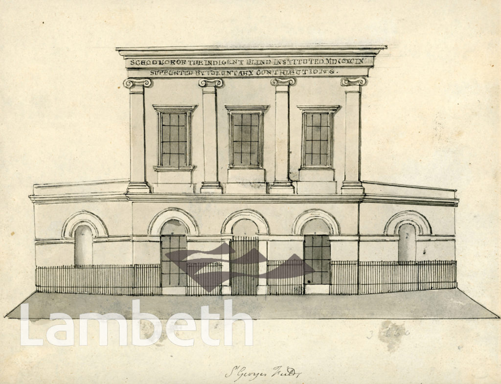 SCHOOL FOR THE INDIGENT BLIND, ST GEORGE’S FIELDS
