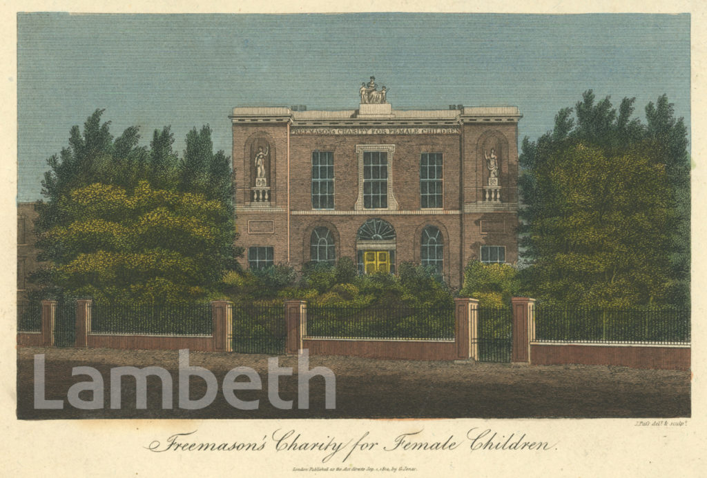 FREEMASON’S CHARITY FOR FEMALE CHILDREN, WESTMINSTER BRIDGE ROAD, SOUTHWARK