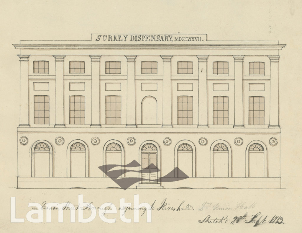 SURREY DISPENSARY, UNION STREET, BOROUGH