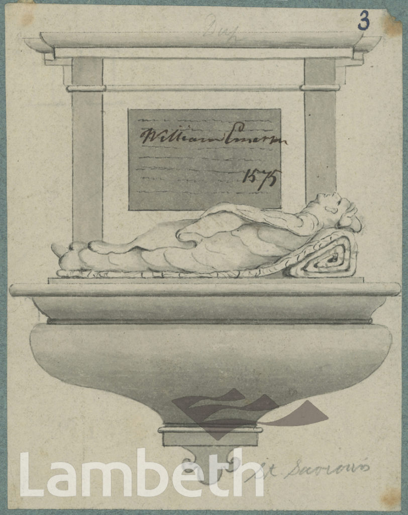 WILLIAM EMERSON MONUMENT, ST SAVIOUR’S, SOUTHWARK