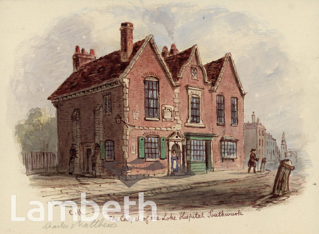LOCK HOSPITAL, KENT STREET, SOUTHWARK