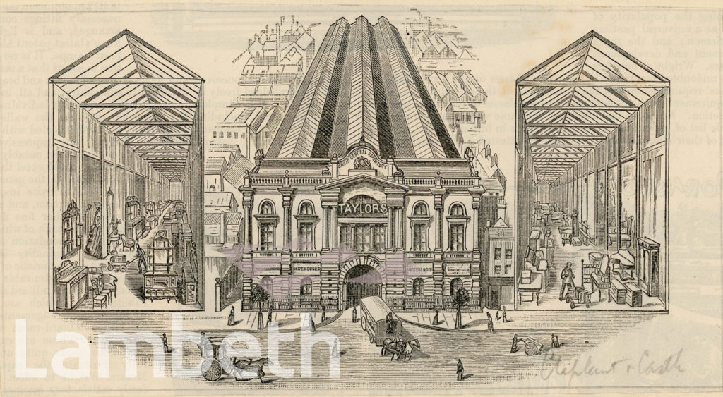 TAYLOR’S WAREHOUSE & AUCTION ROOMS, ELEPHANT & CASTLE