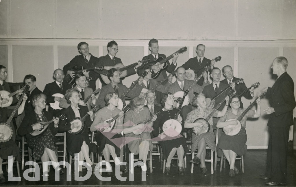 MUSIC SESSION, WALWORTH MEN’S INSTITUTE, AVENUE SCHOOL, JOHN RUSKIN STREET