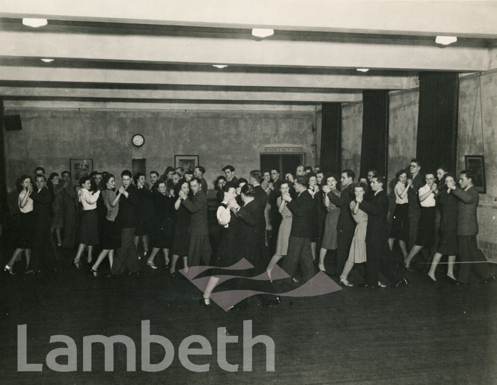 BALLROOM DANCING, WALWORTH MEN’S INSTITUTE, AVENUE SCHOOL, CAMBERWELL