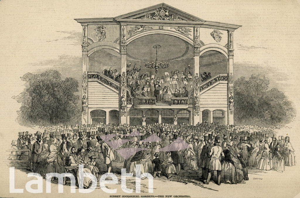 ORCHESTRA STAND, SURREY ZOOLOGICAL GARDENS, NEWINGTON