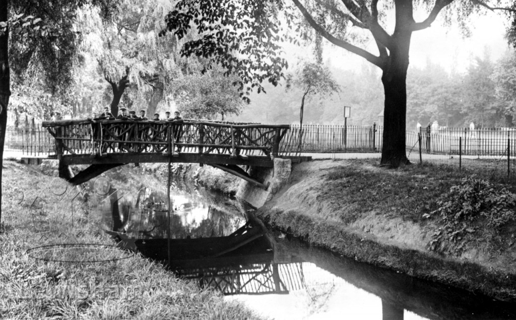 Ladywell Recreation Ground Showing The Rustic Bridge
