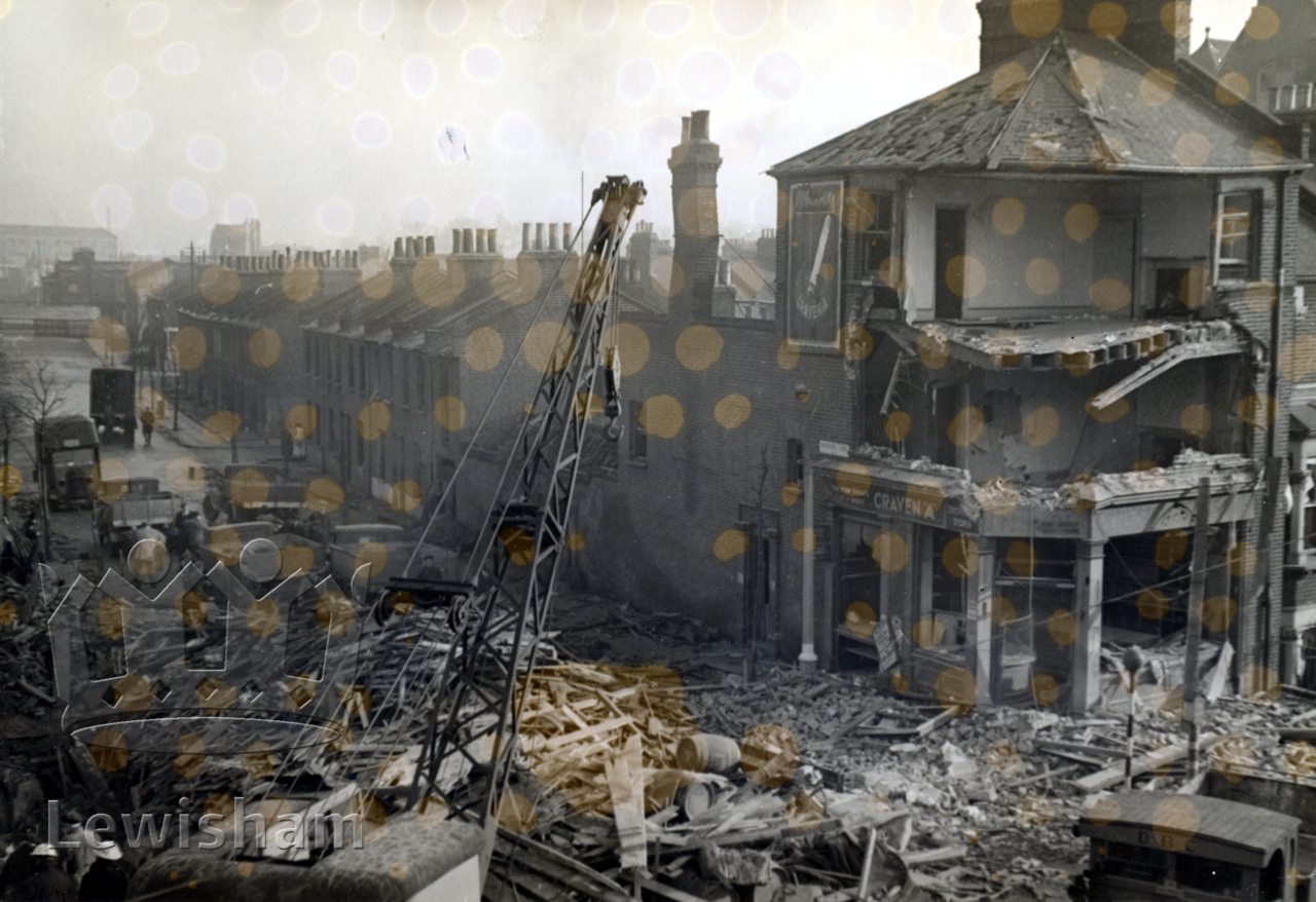 Windmill Lane bomb damage Lewisham Borough PhotosLewisham Borough Photos