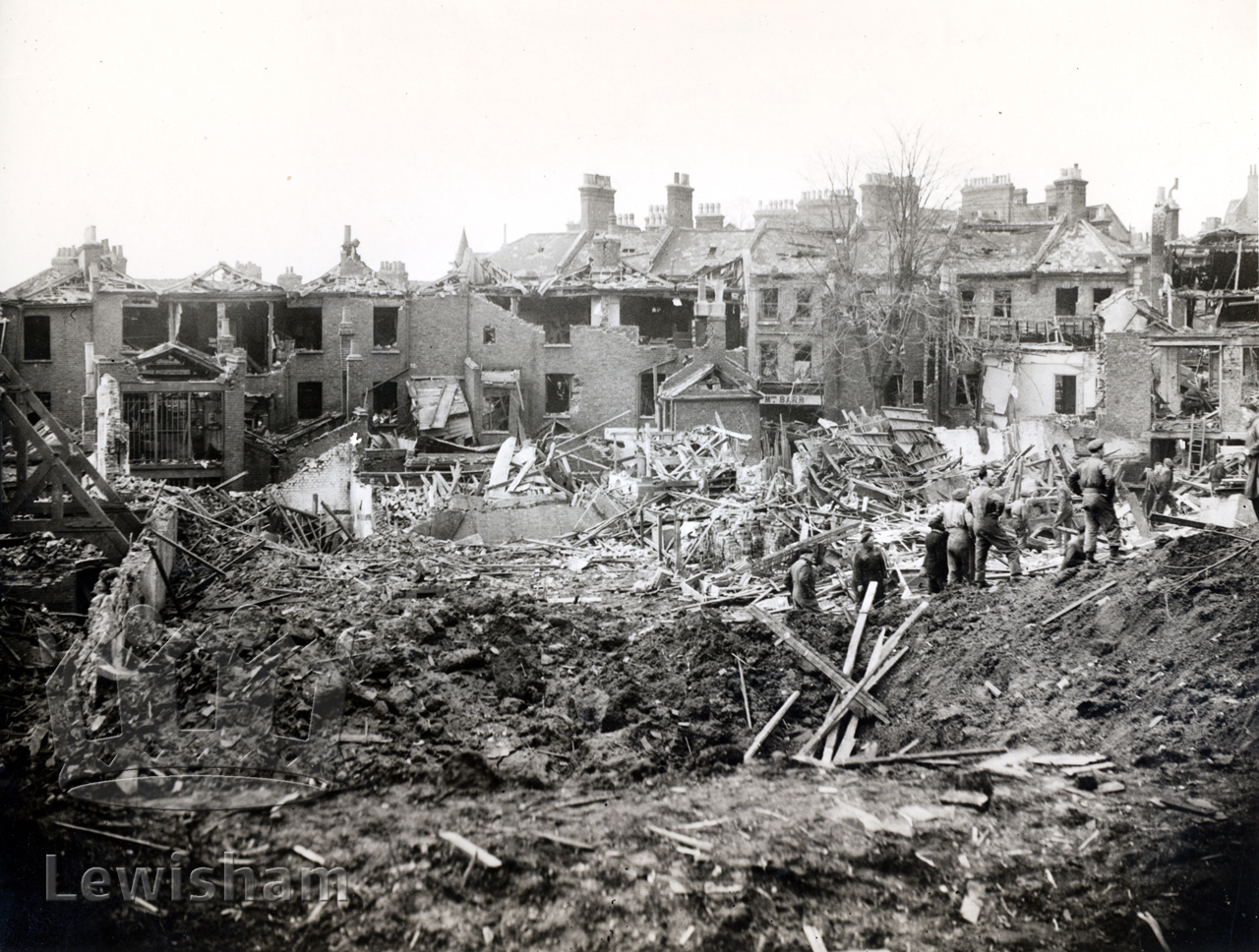 Wemyss Road, Blackheath, flying bomb damage - Lewisham Borough ...