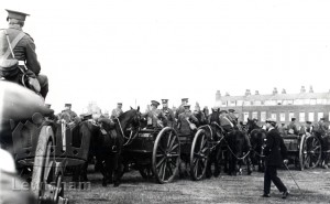 Horse artillery resting on Blackheath