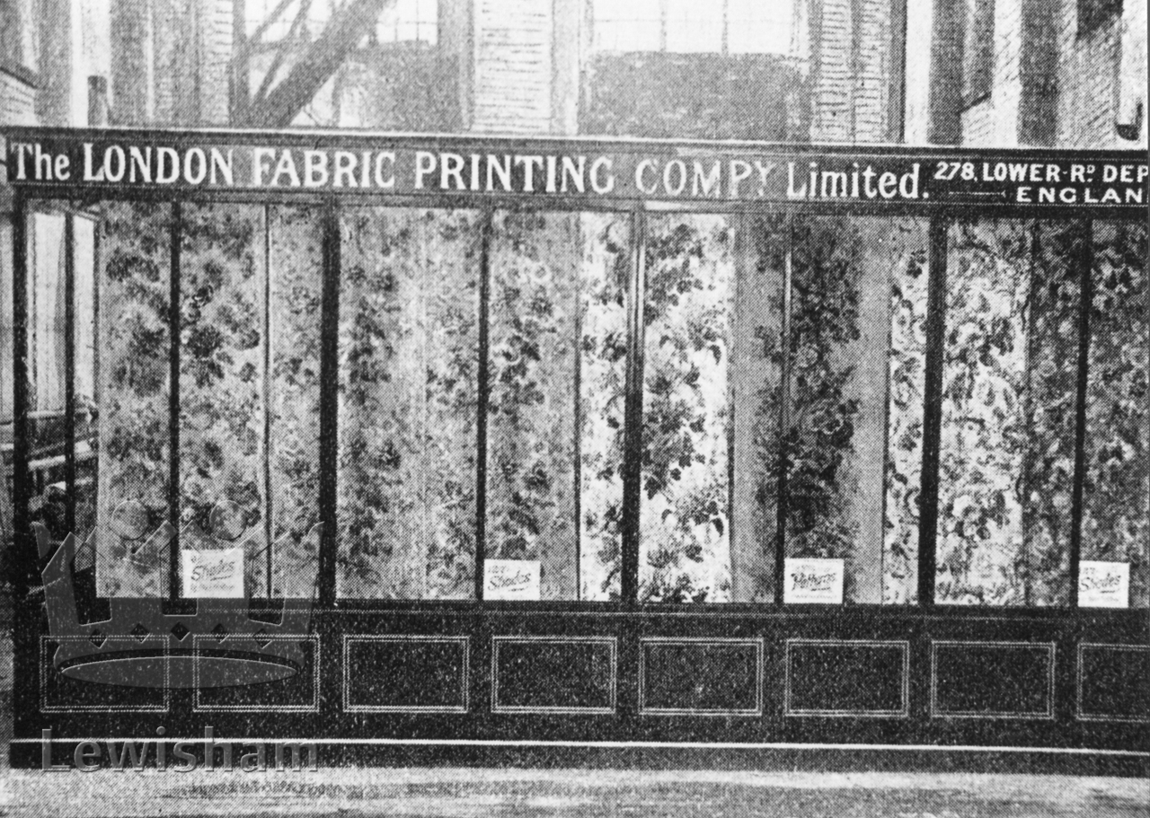 London Fabric Printing Company, 278 Lower Road Deptford Lewisham