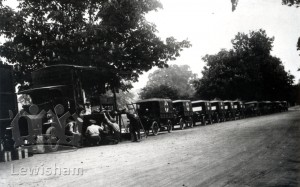 Army Service Corps ambulances in Grove Park