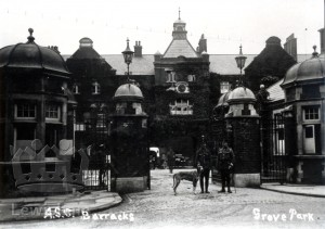 The Gates of the Army Service Corps Barracks (later Grove Park Hospital)