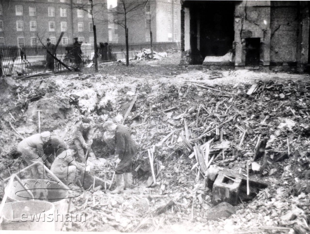 Bomb damage, Honor Oak Estate Lewisham Borough PhotosLewisham Borough