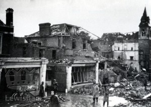 Bomb damage, general view