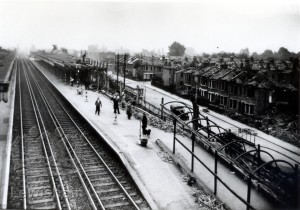 Bomb gamage at Hither Green Station