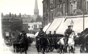 Troops passing through Blackheath