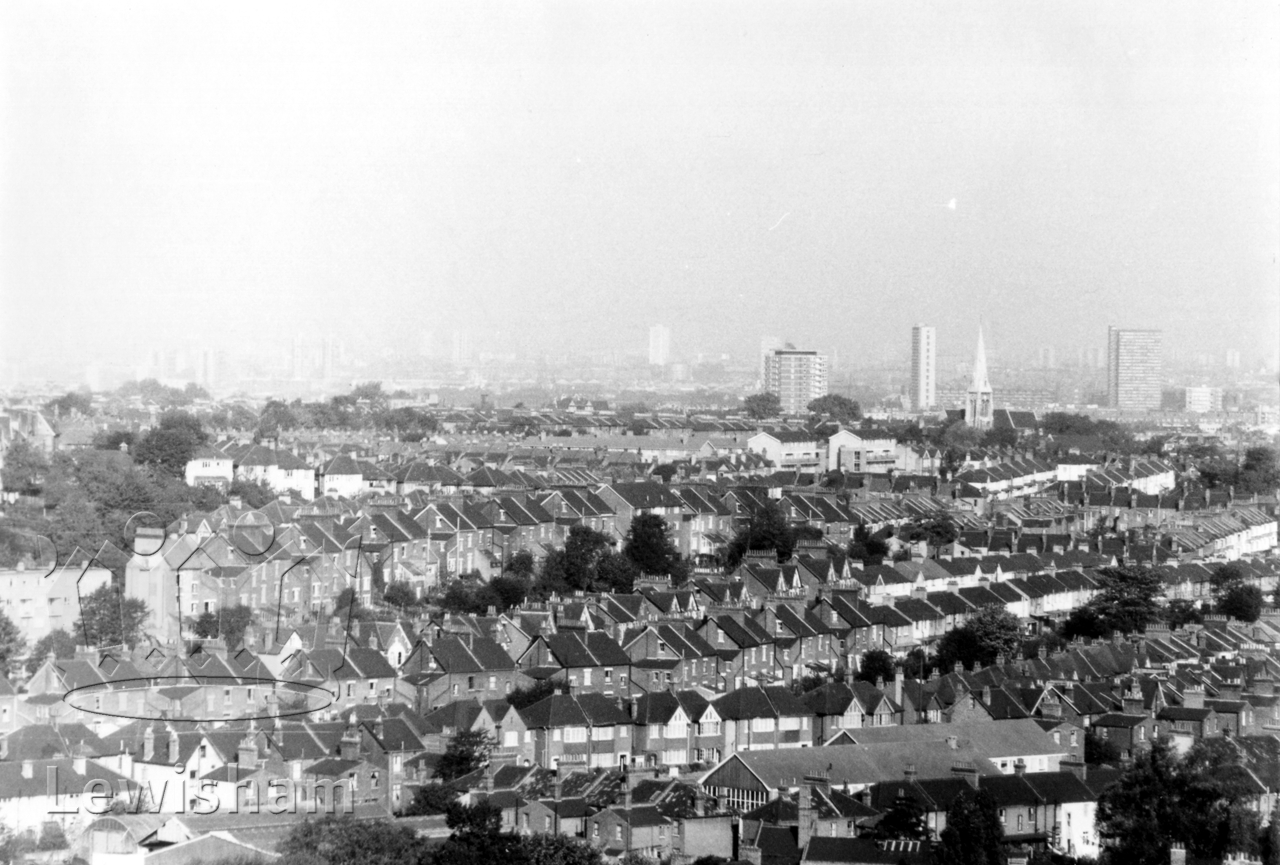 View towards Deptford from Lewisham Park flats Lewisham Borough