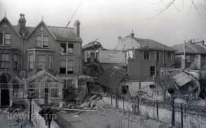 Bomb damage to No 67 and 69, Breakspeare Road, Brockley