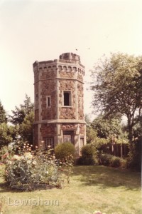 Folly Tower in Garden of 23 Liphook Cresecent