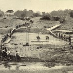 Excavating swimming pool Whipps Cross