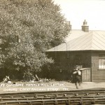 Soldiers guarding Temple Mill Leyton during Great Rialway Strike 1911