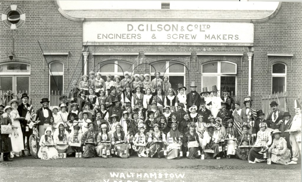 Walthamstow YMCA Carnival outside Gilson & SoCo Ltd September 1st 1917