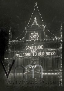 Leyton Town Hall, Christmas 1918