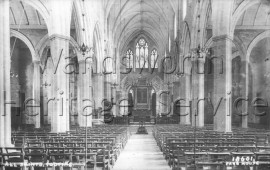 Interior of All Saints Church,  Brudenell Road, –  C1910