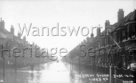 Floods in Links Road   June 1914- 1914