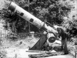 Telescope in the garden of 9 Moring Road- 1955