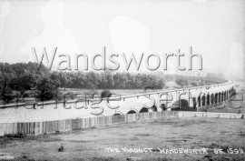 Wandsworth Aqueduct, from Merton Road- c1910